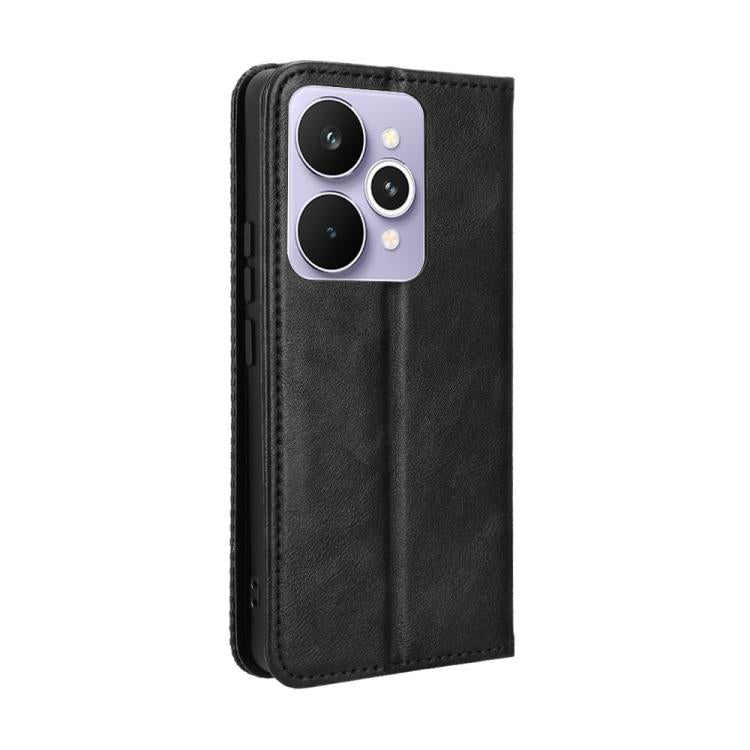 Magnetic Buckle Retro Texture Leather Phone Case