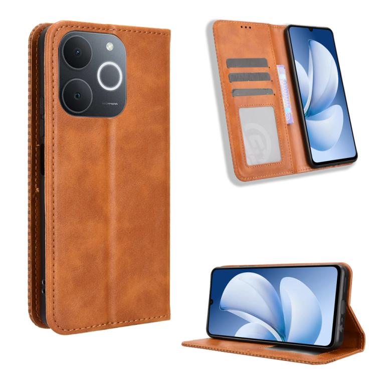 Magnetic Buckle Retro Texture Leather Phone Case — view 69