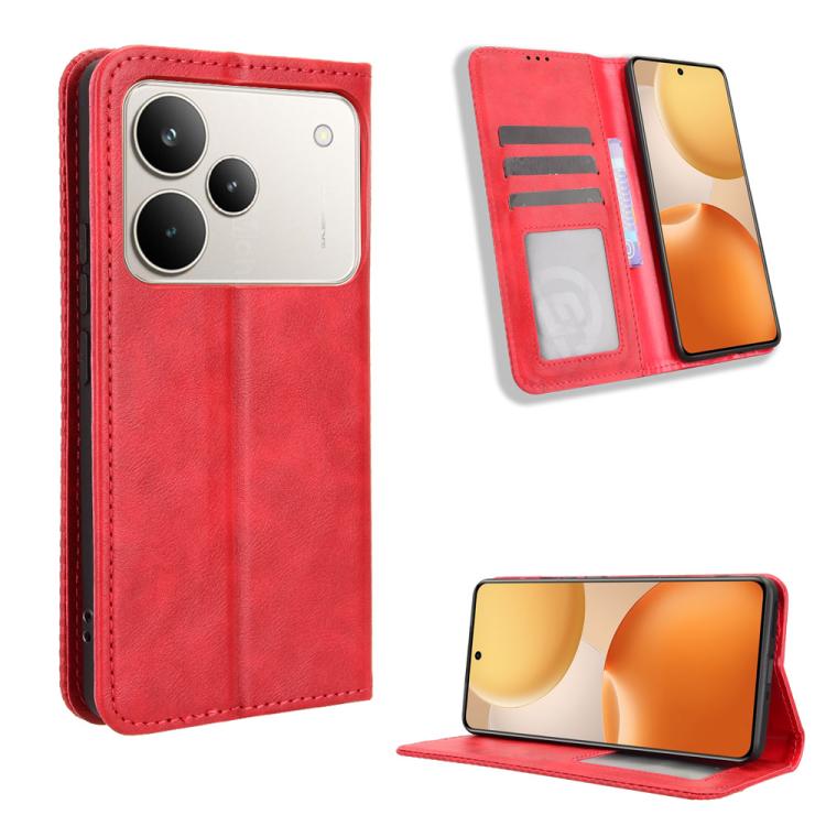 Magnetic Buckle Retro Texture Leather Phone Case — view 55