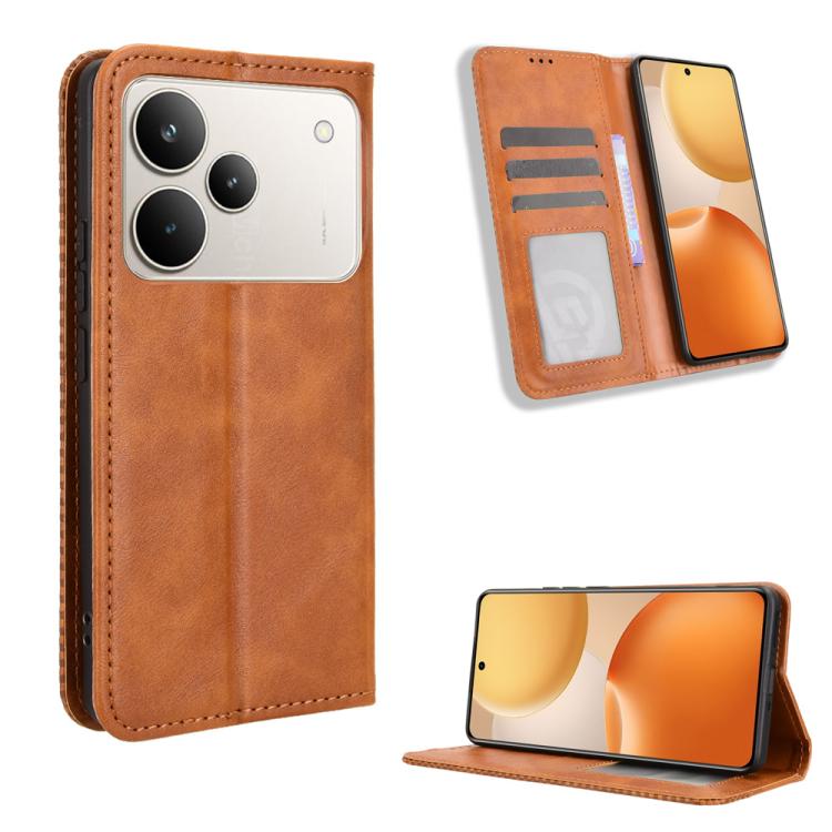 Magnetic Buckle Retro Texture Leather Phone Case — view 57