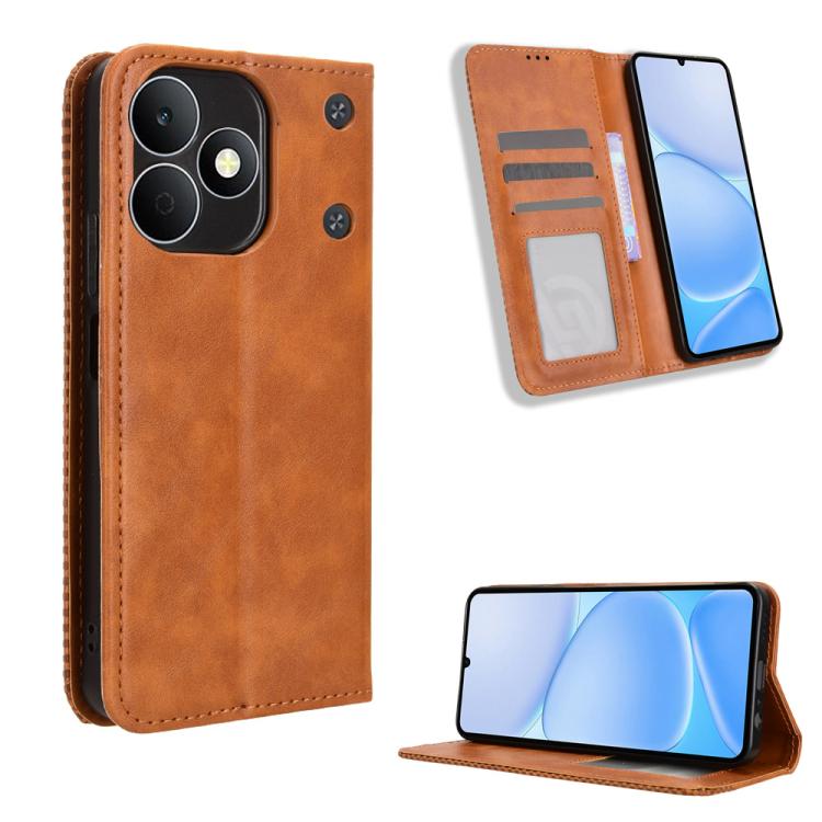 Magnetic Buckle Retro Texture Leather Phone Case — view 29