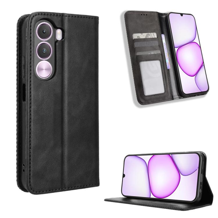 Magnetic Buckle Retro Texture Leather Phone Case — For Realme 16 Pro 5G