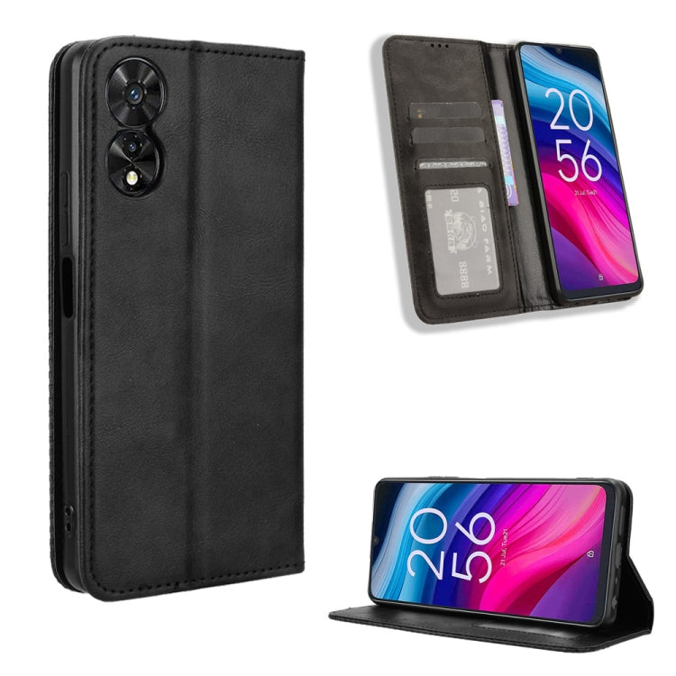 Magnetic Buckle Retro Texture Leather Phone Case