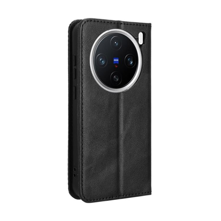 Magnetic Buckle Retro Texture Leather Phone Case