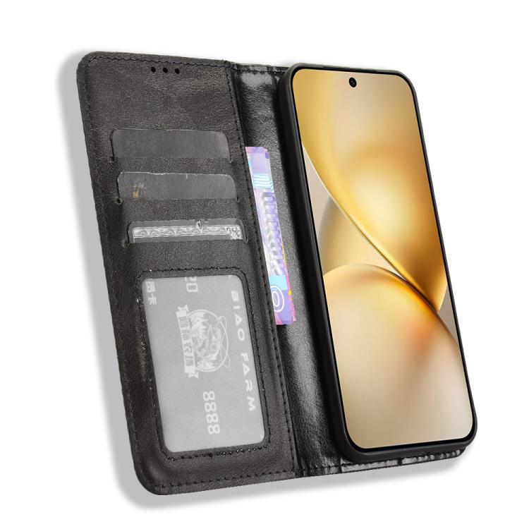 Magnetic Buckle Retro Texture Leather Phone Case