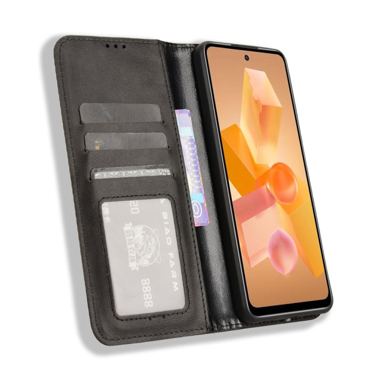 Magnetic Buckle Retro Texture Leather Phone Case