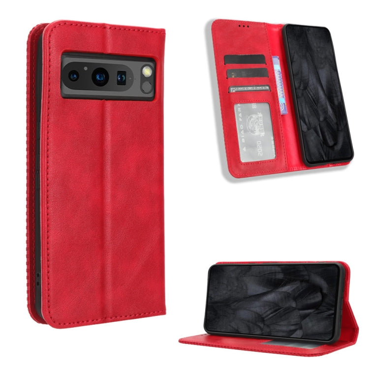 Magnetic Buckle Retro Texture Leather Phone Case