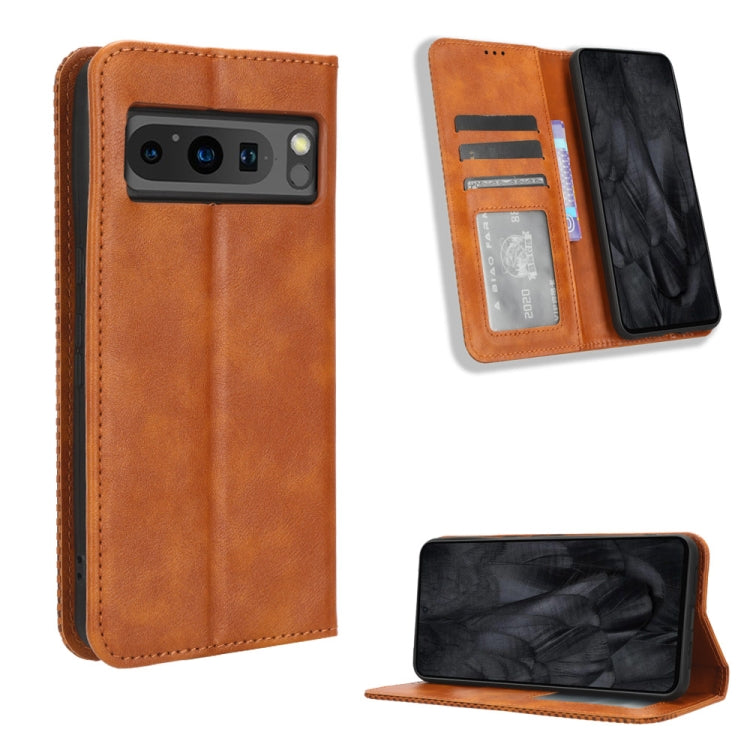 Magnetic Buckle Retro Texture Leather Phone Case
