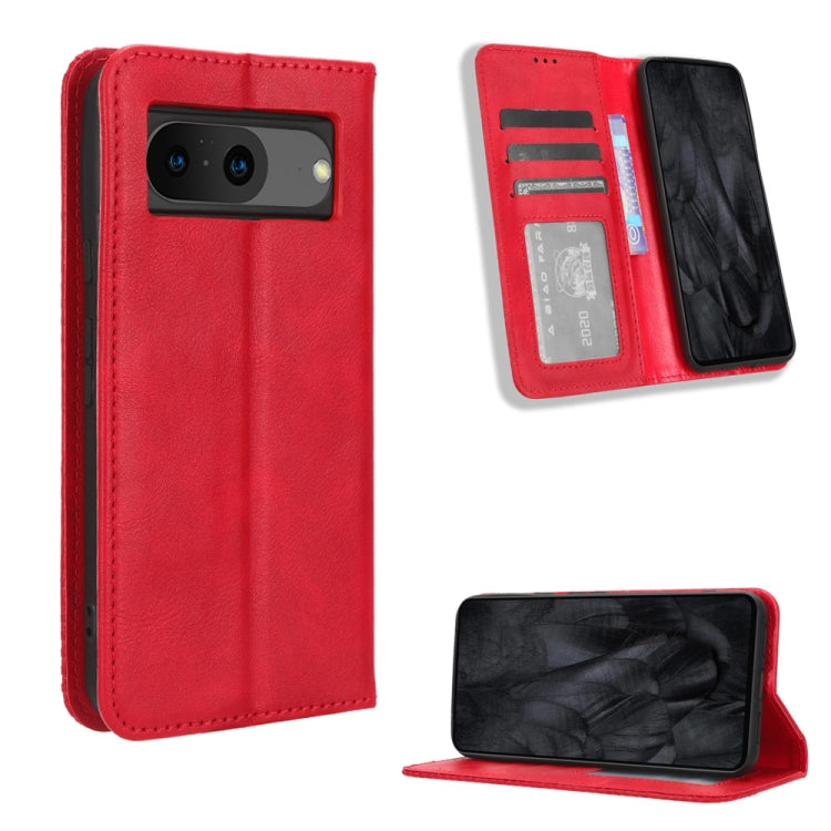 Magnetic Buckle Retro Texture Leather Phone Case