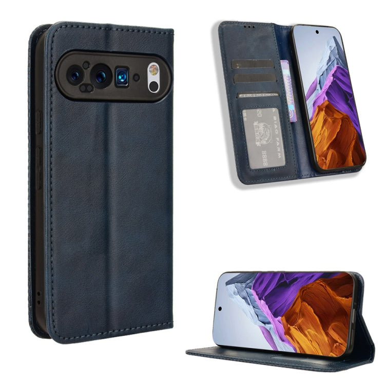 Magnetic Buckle Retro Texture Leather Phone Case