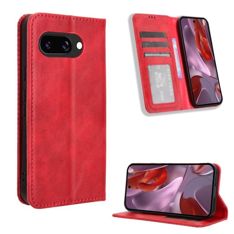 Magnetic Buckle Retro Texture Leather Phone Case