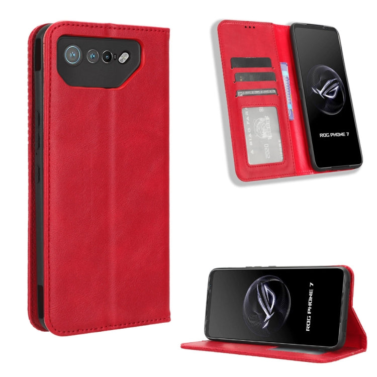 Magnetic Buckle Retro Texture Leather Phone Case