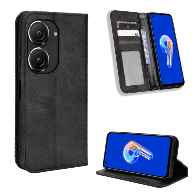 Magnetic Buckle Retro Texture Leather Phone Case