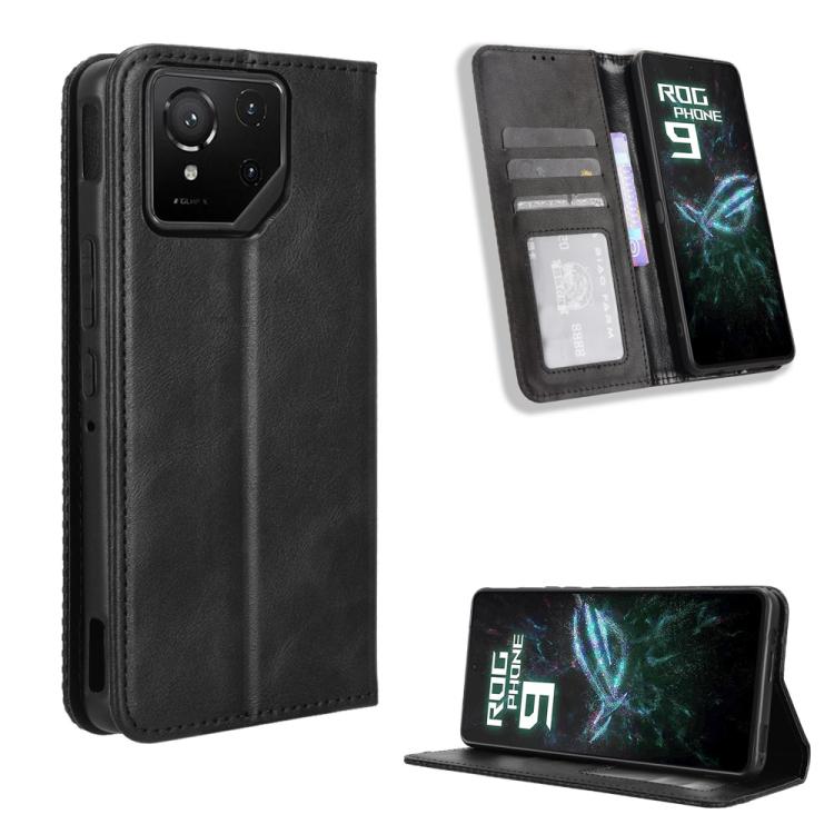 Magnetic Buckle Retro Texture Leather Phone Case