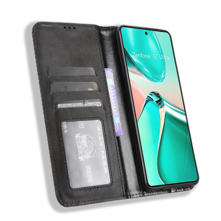 Magnetic Buckle Retro Texture Leather Phone Case