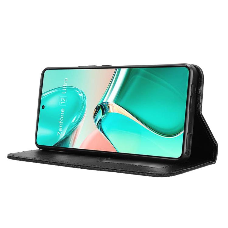 Magnetic Buckle Retro Texture Leather Phone Case