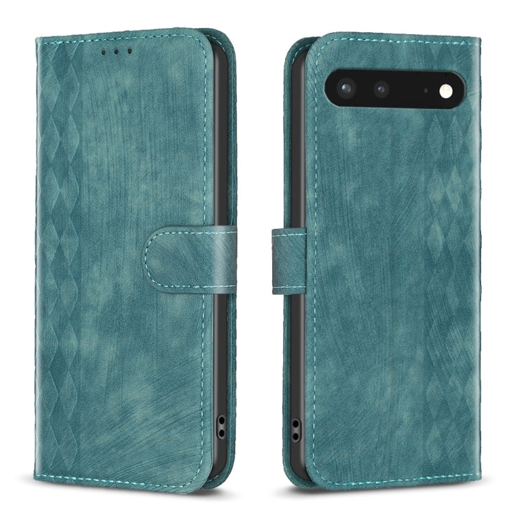 Plaid Embossed Leather Phone Case