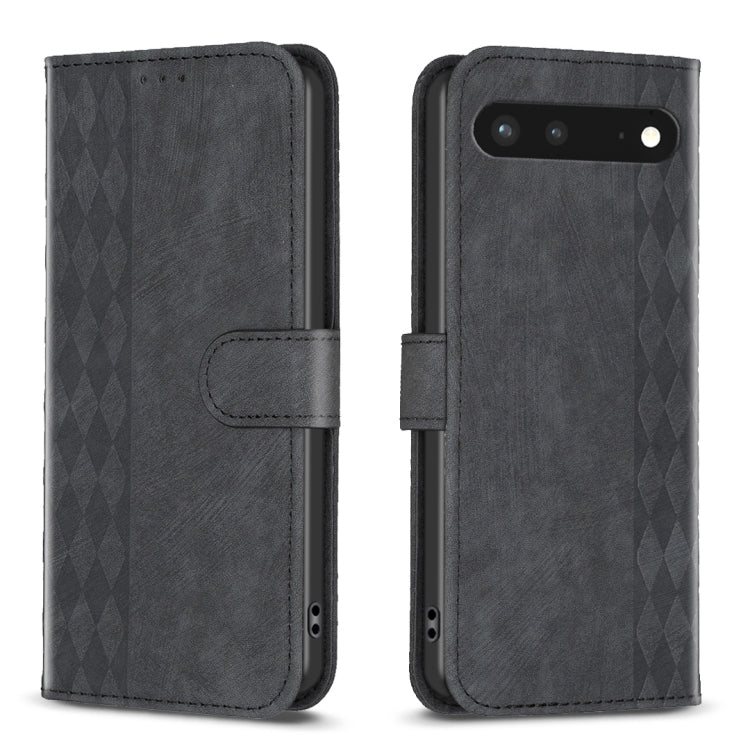 Plaid Embossed Leather Phone Case