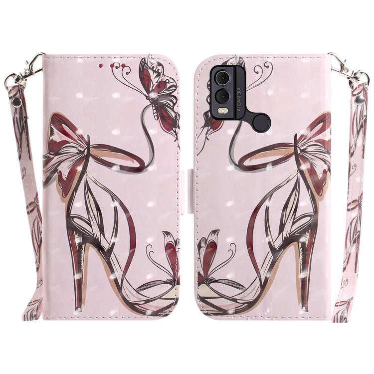 3D Colored Horizontal Flip Leather Phone Case