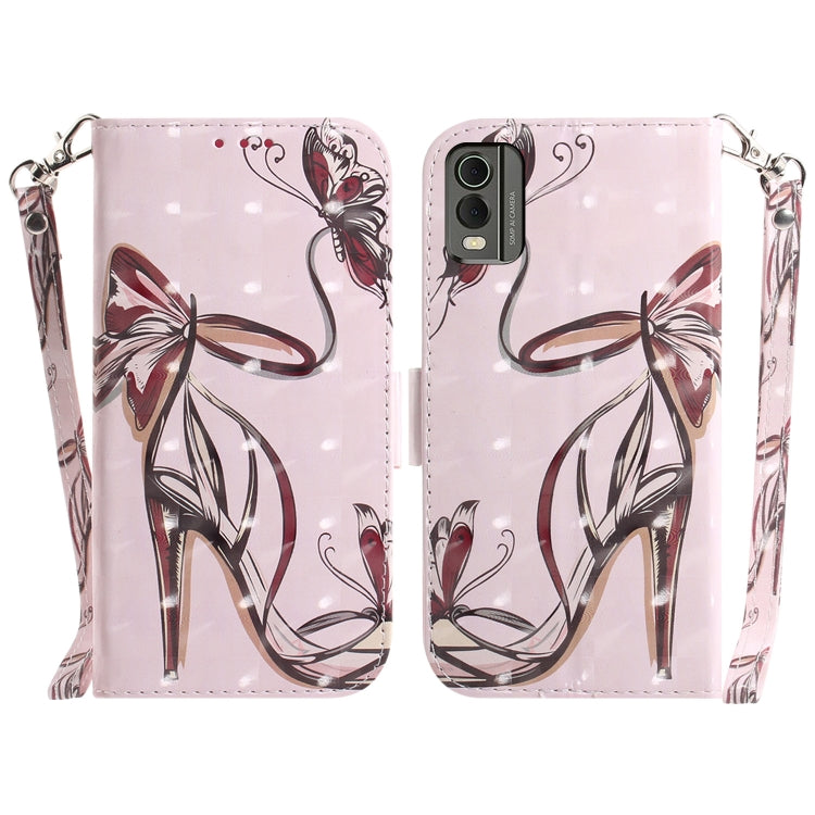 3D Colored Horizontal Flip Leather Phone Case
