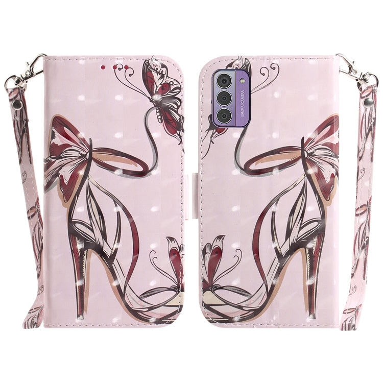 3D Colored Horizontal Flip Leather Phone Case
