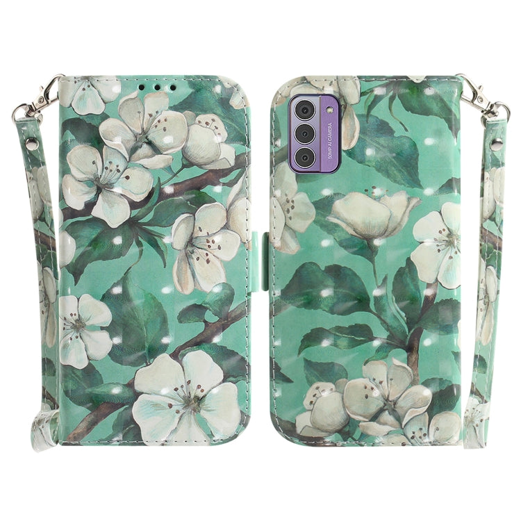 3D Colored Horizontal Flip Leather Phone Case