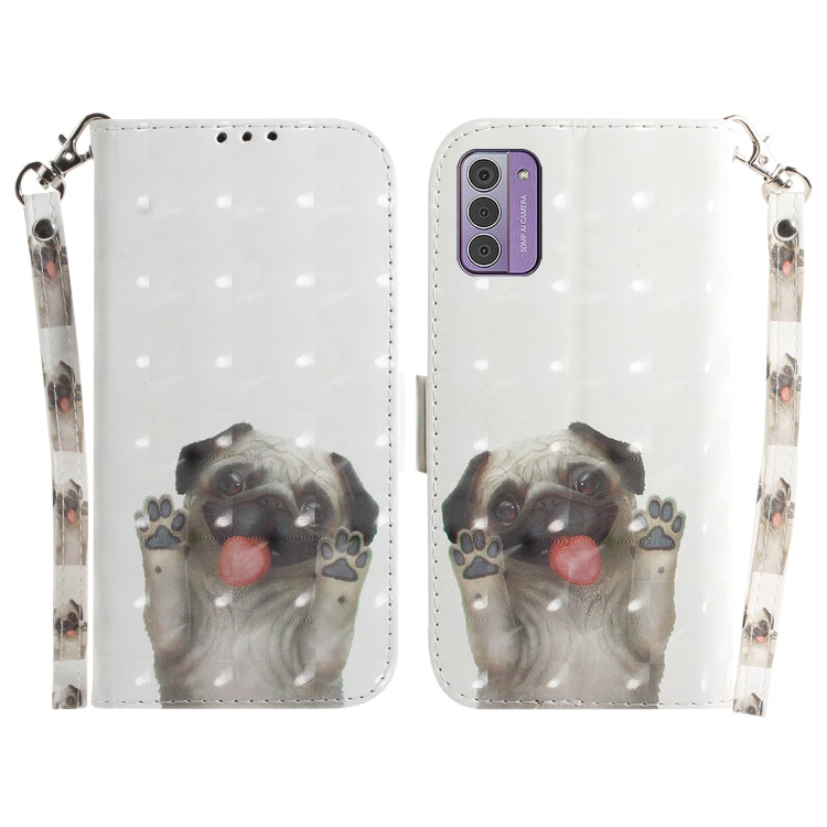 3D Colored Horizontal Flip Leather Phone Case