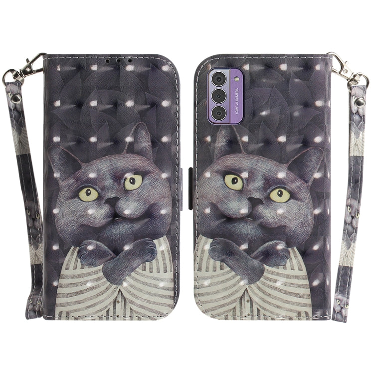 3D Colored Horizontal Flip Leather Phone Case