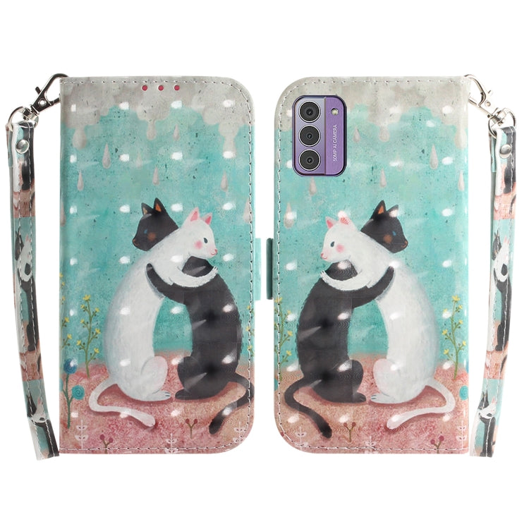 3D Colored Horizontal Flip Leather Phone Case