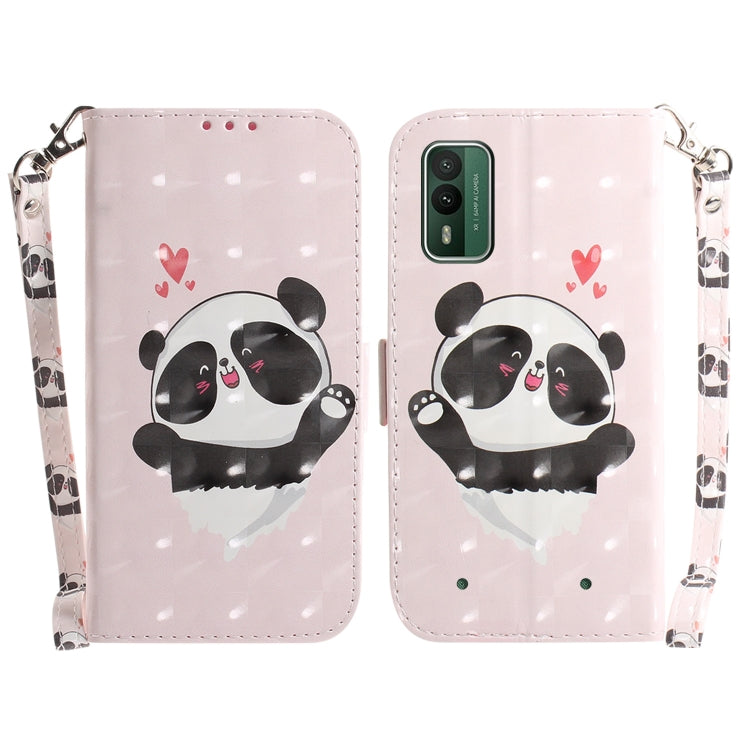 3D Colored Horizontal Flip Leather Phone Case