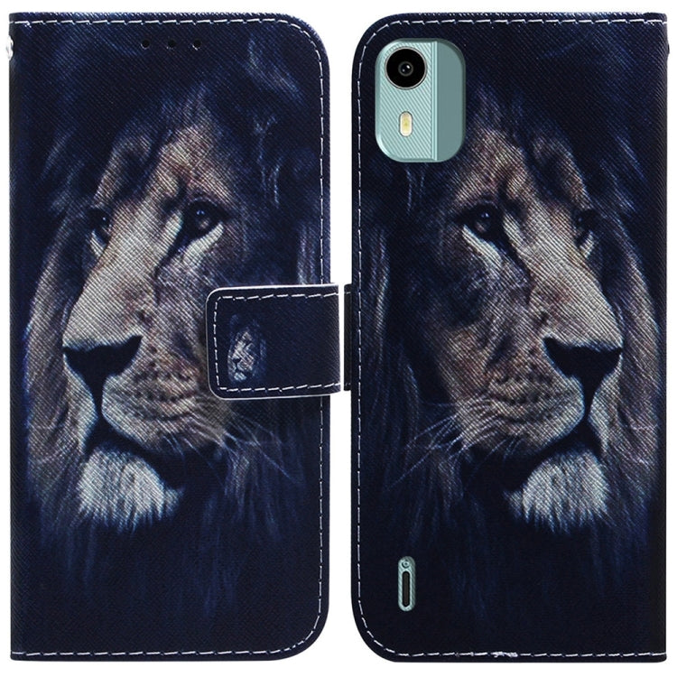 Coloured Drawing Flip Leather Phone Case
