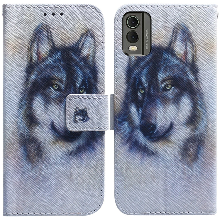 Coloured Drawing Flip Leather Phone Case