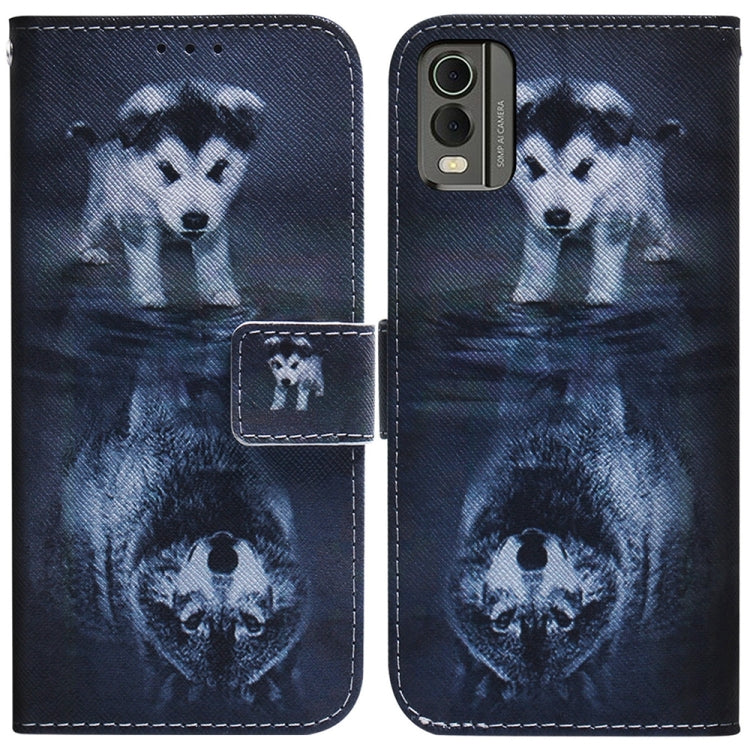 Coloured Drawing Flip Leather Phone Case