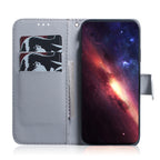 Coloured Drawing Flip Leather Phone Case