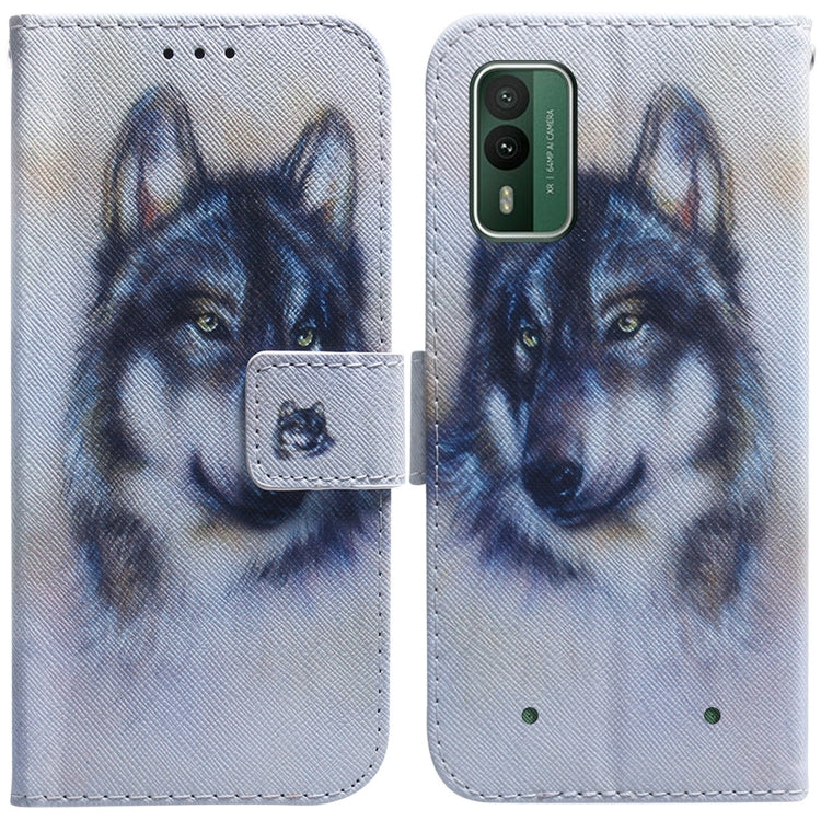 Coloured Drawing Flip Leather Phone Case