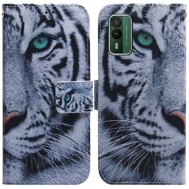 Coloured Drawing Flip Leather Phone Case