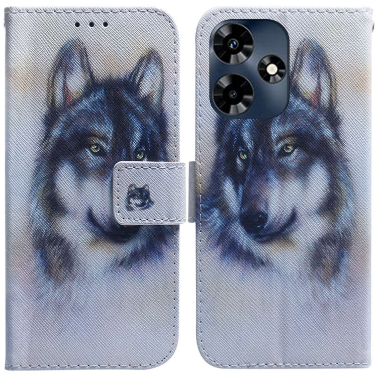 Coloured Drawing Flip Leather Phone Case