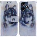 Coloured Drawing Flip Leather Phone Case