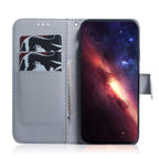 Coloured Drawing Flip Leather Phone Case