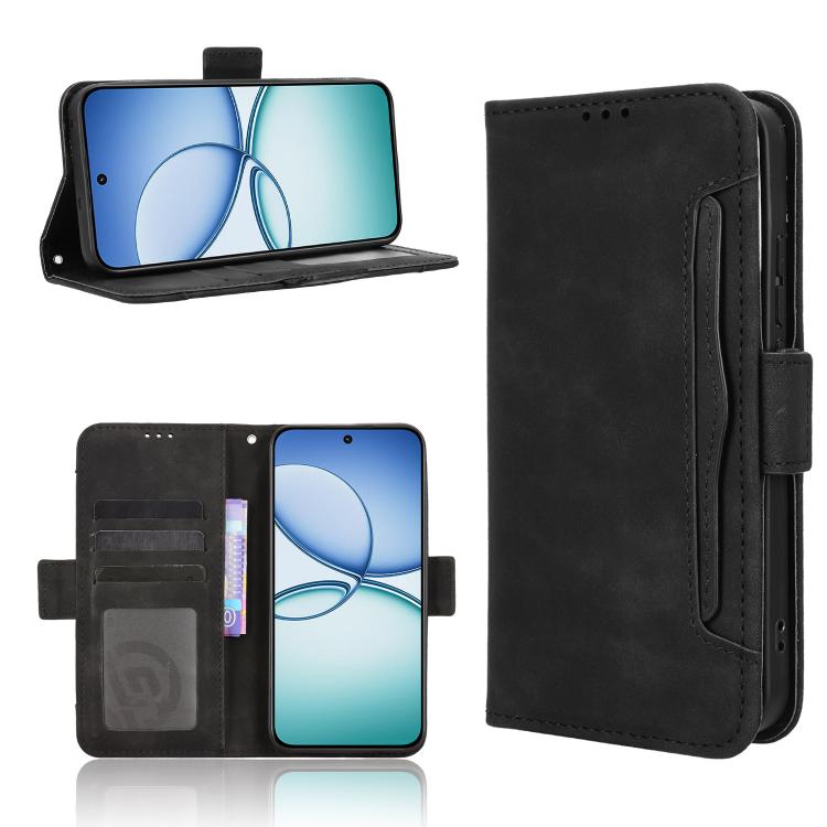 Skin Feel Calf Texture Card Slots Leather Phone Case — Brown