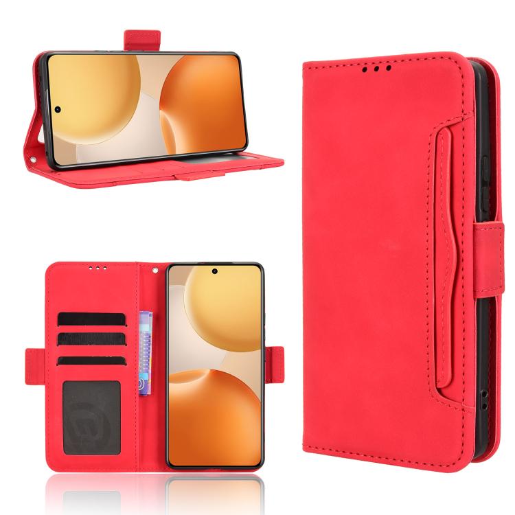 Skin Feel Calf Texture Card Slots Leather Phone Case — For Realme GT 7 5G