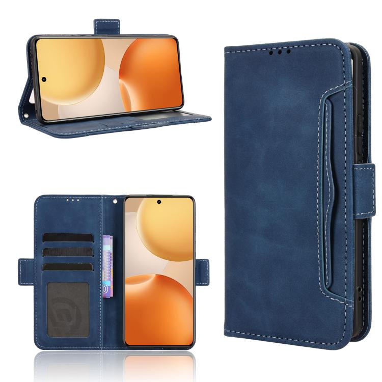 Skin Feel Calf Texture Card Slots Leather Phone Case — For Realme 14x 5G Malaysia / V70