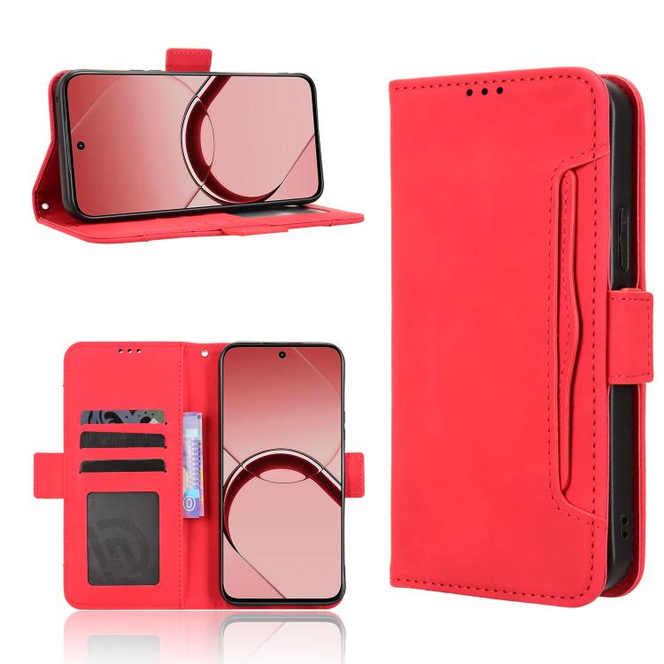 Skin Feel Calf Texture Card Slots Leather Phone Case — For Realme 16 Pro+ 5G