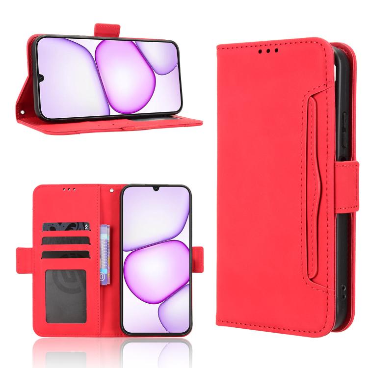 Skin Feel Calf Texture Card Slots Leather Phone Case — Pink