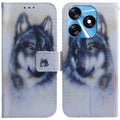 Coloured Drawing Flip Leather Phone Case