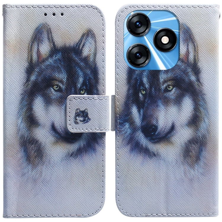 Coloured Drawing Flip Leather Phone Case