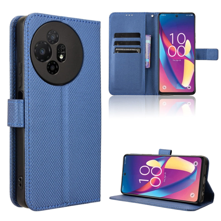 Diamond Texture Leather Phone Case — Purple