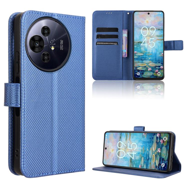 Diamond Texture Leather Phone Case — For TCL 505 4G