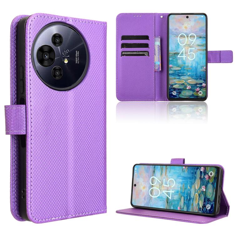 Diamond Texture Leather Phone Case — For TCL 40 XE 5G /40 NxtPaper 5G