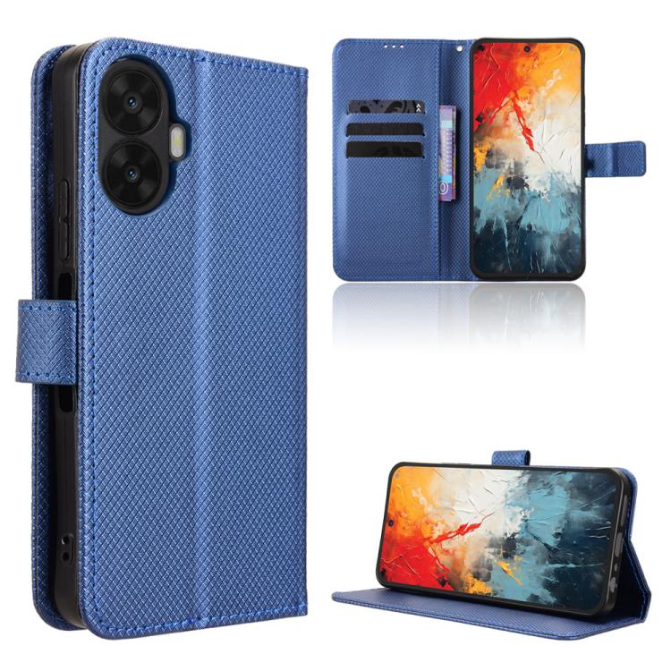 Diamond Texture Leather Phone Case — For TCL NxtPaper 60 Ultra 5G